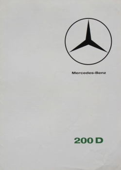 Mercedes-Benz 200 D Modelprogram 1965 Carbrochure (8146)